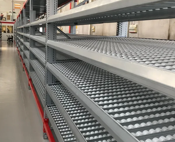 Sistem polica sa valjcima